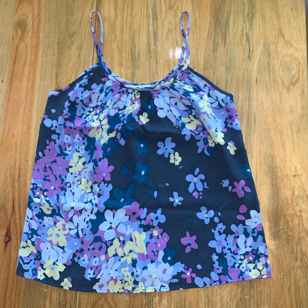 TUCKER Shirred Tank Top